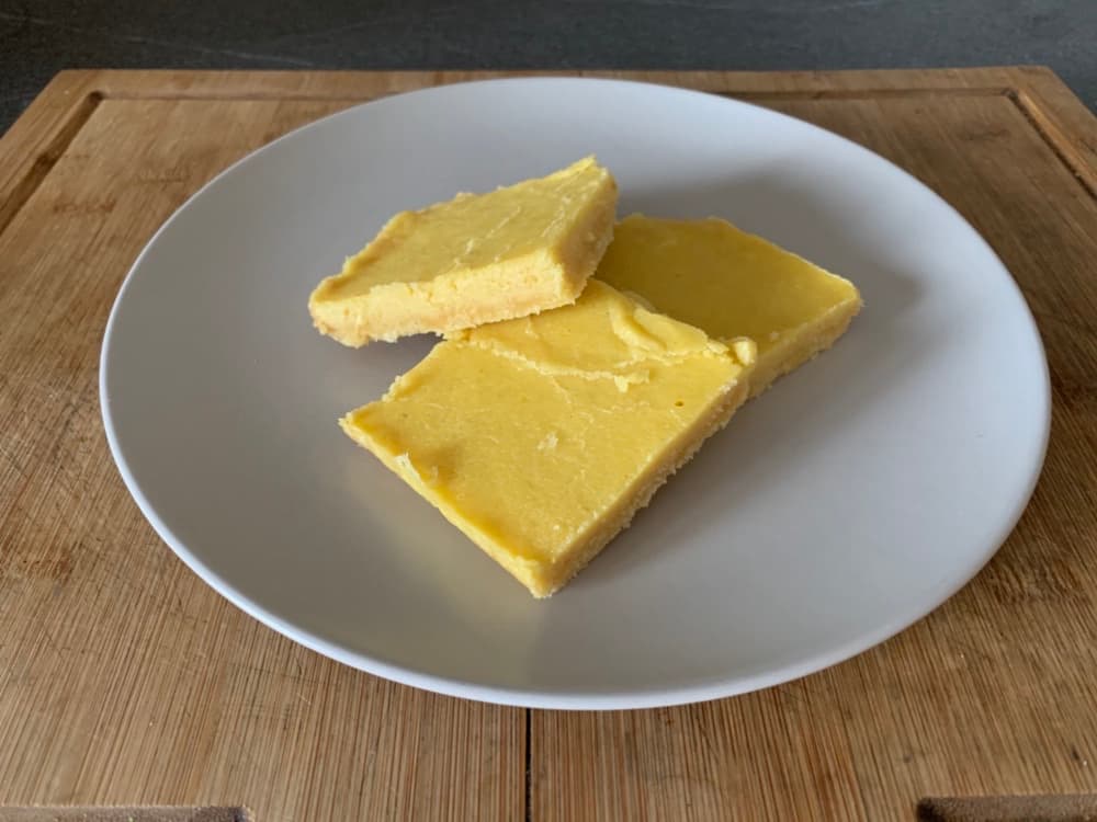 Barrette al limone senza zucchero - low carb e chetogeniche